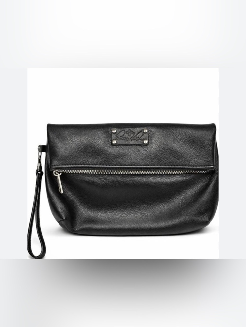 Patricia Nash Valerie Fold-Over Leather Wristlet Clutch.